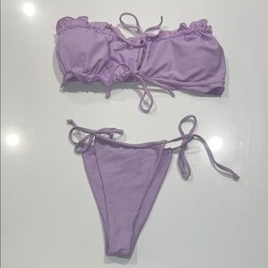 Zaful Lavender Bikini Set